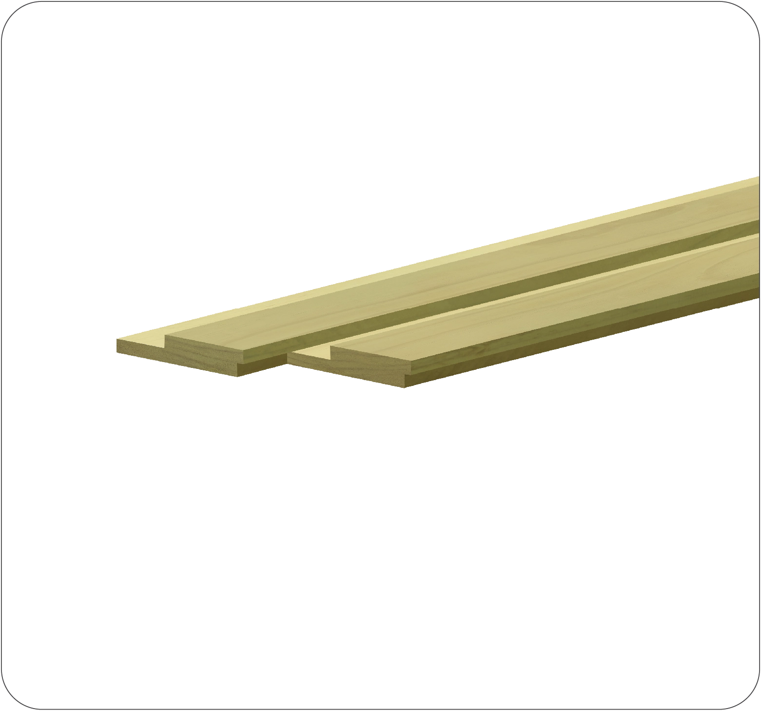 Armourwood 1”X4” Stone Cut Plus Product Photos