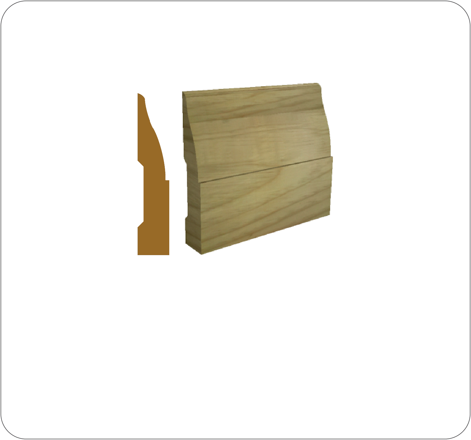 Armourwood Moulding 1X4 Baseboard TD