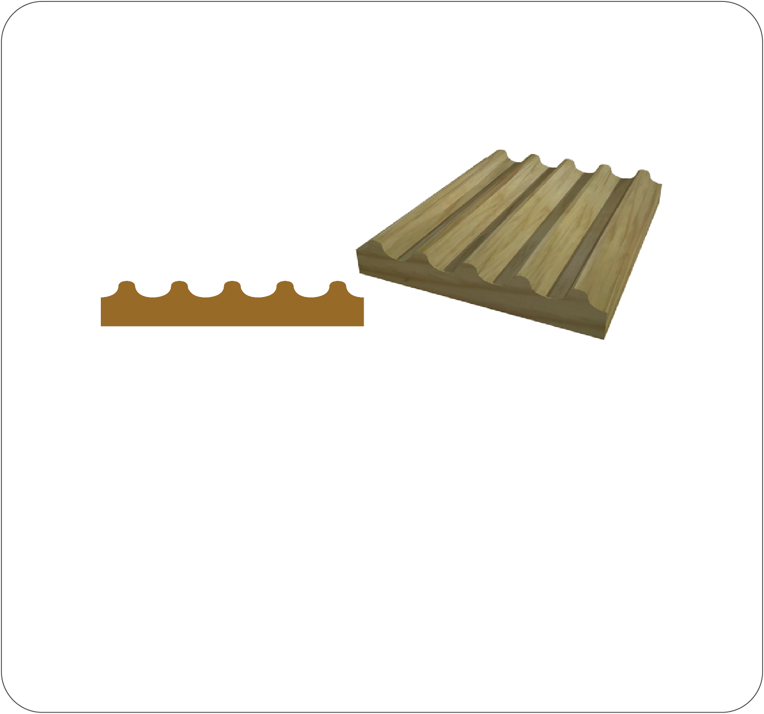 Armourwood Moulding 1X4 Center Casing