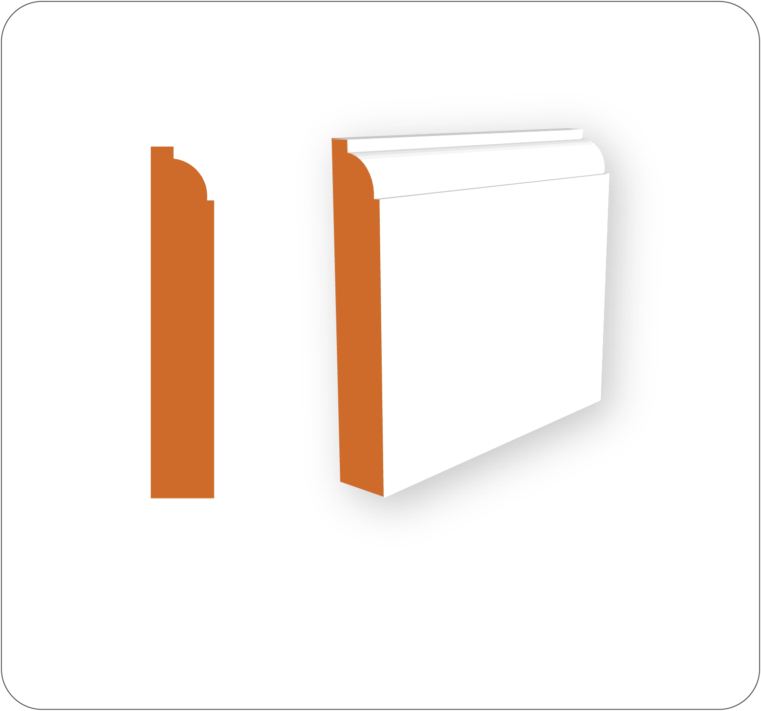 Colonial Baseboard 1x4